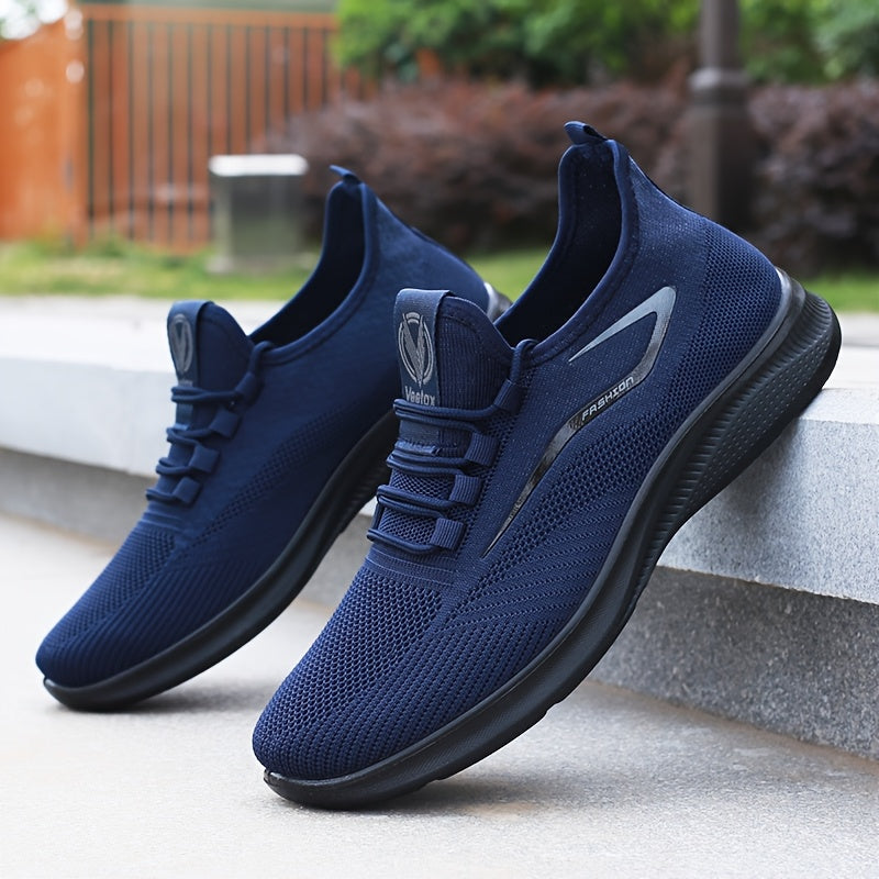 Baskets Homme KOONEXY – Running Légères & Respirantes, Noires/Blanches