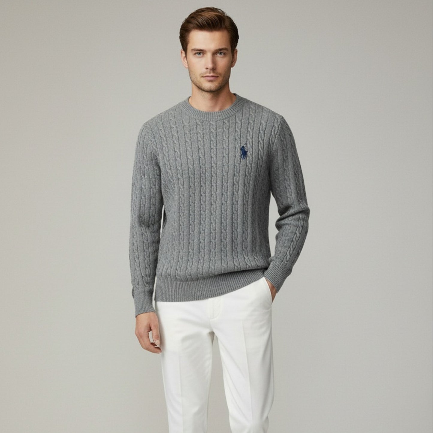 Ralph Luren Pull en Tricot de Luxe + Chapeau Offert & Livraison Gratuite