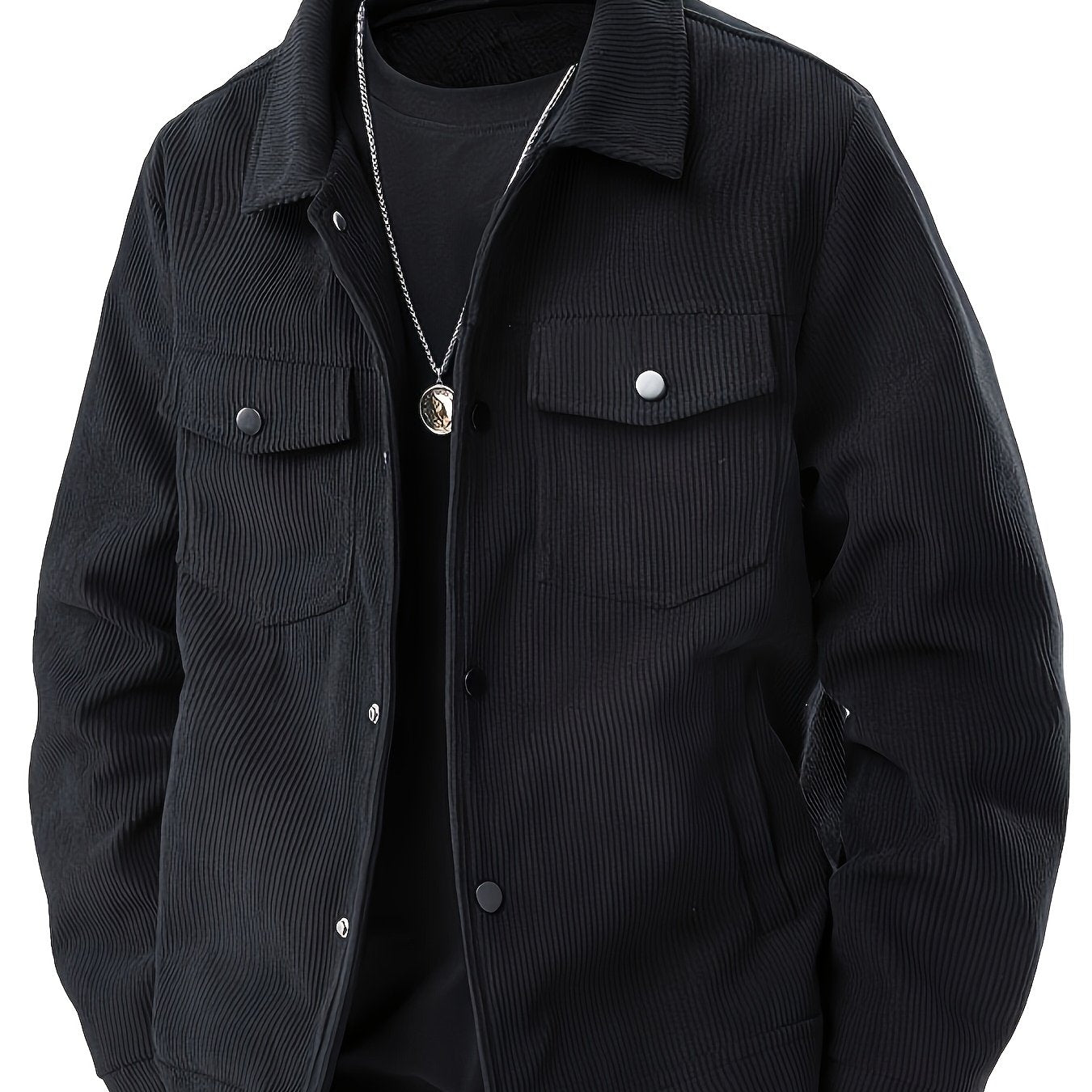 Veste Cargo en Velours Côtelé pour Homme