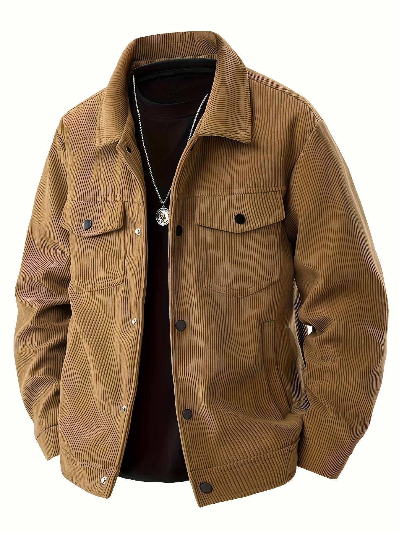 Veste Cargo en Velours Côtelé pour Homme