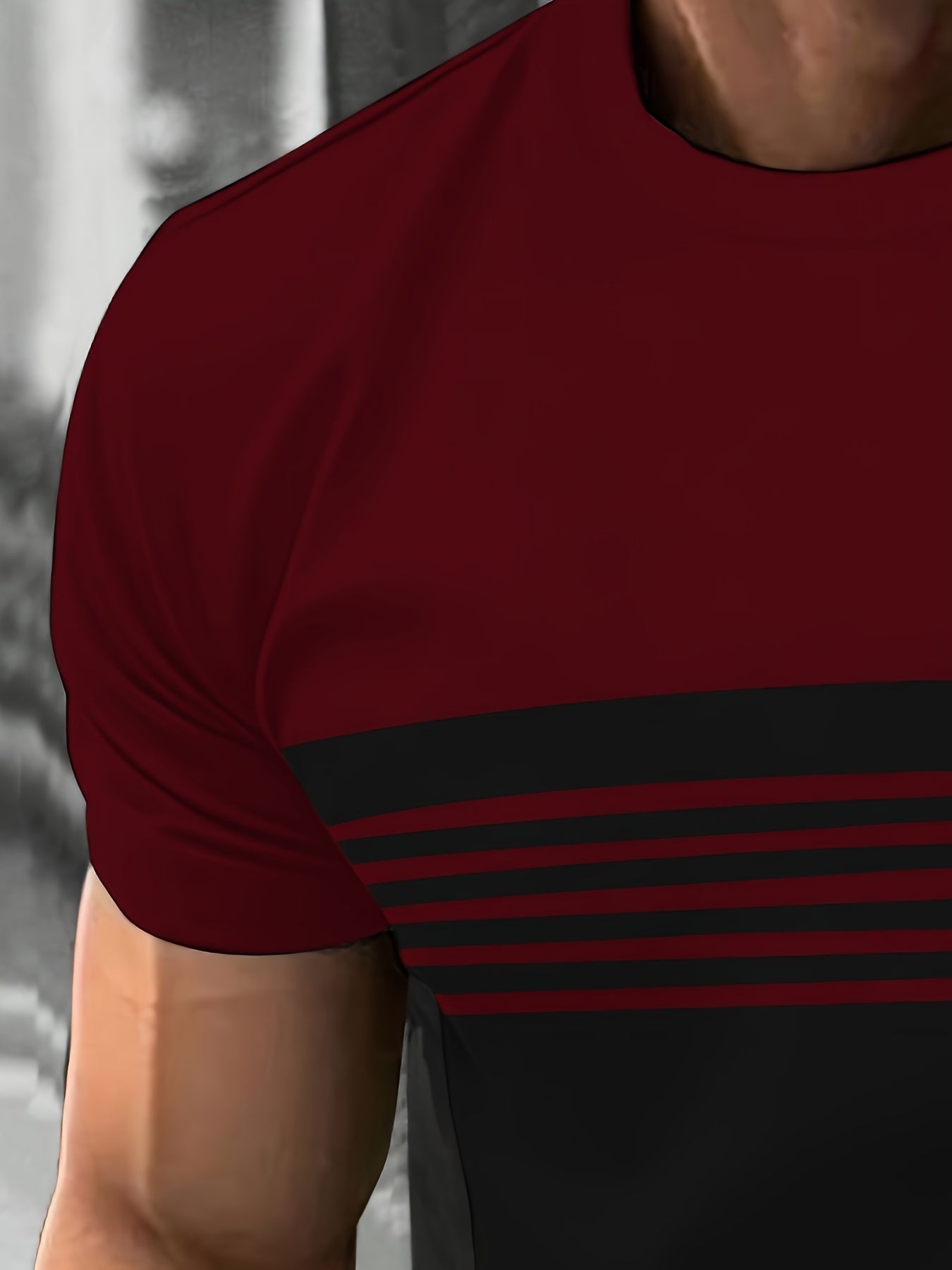 T-Shirt Homme Imprimé – Col Rond, Tissu Extensible Confortable, Idéal Été & Cadeau