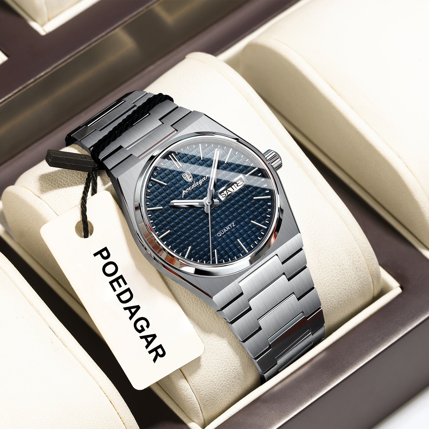 POEDAGAR Montre Quartz Affaires