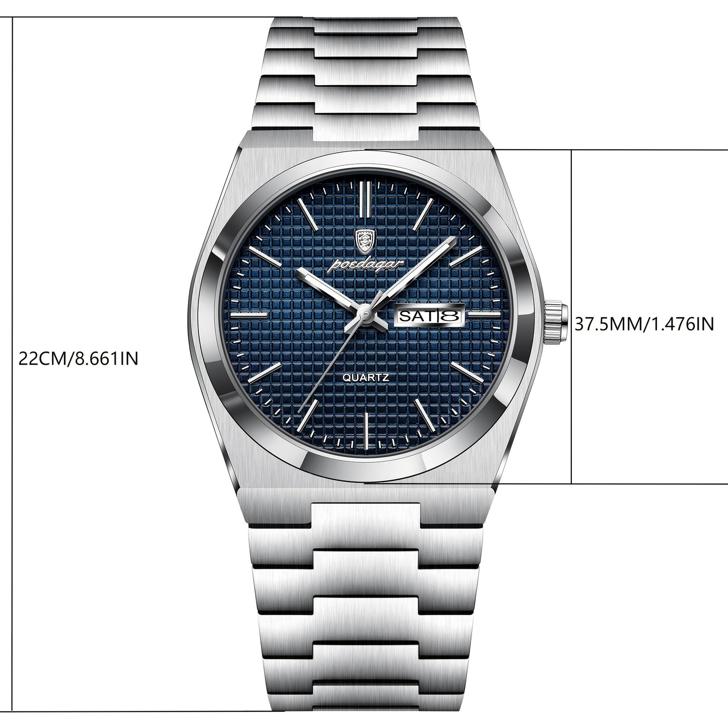POEDAGAR Montre Quartz Affaires