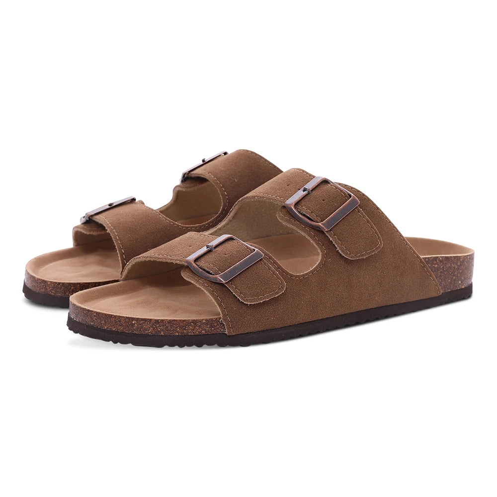 Sandales homme et femme evshine – mules en liège avec soutien de la voûte plantaire, confortables et légères