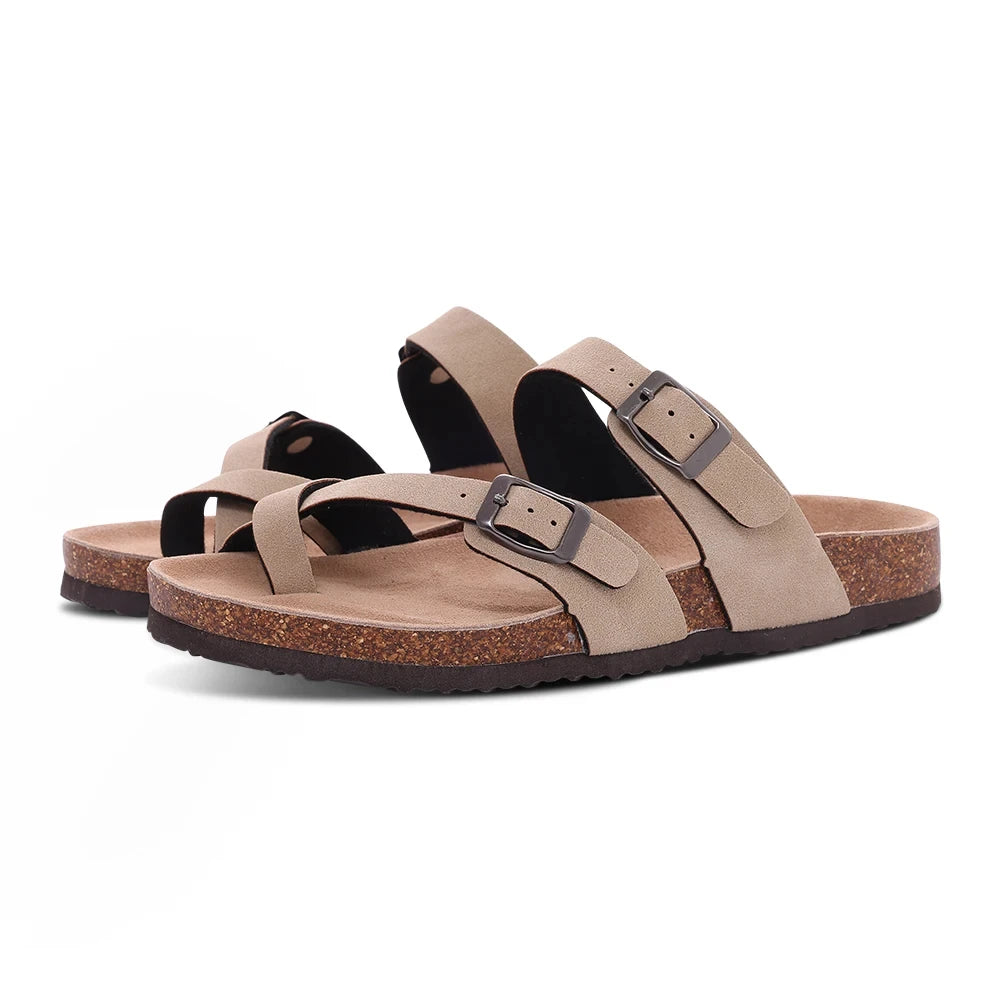 Sandales homme et femme evshine – mules en liège avec soutien de la voûte plantaire, confortables et légères