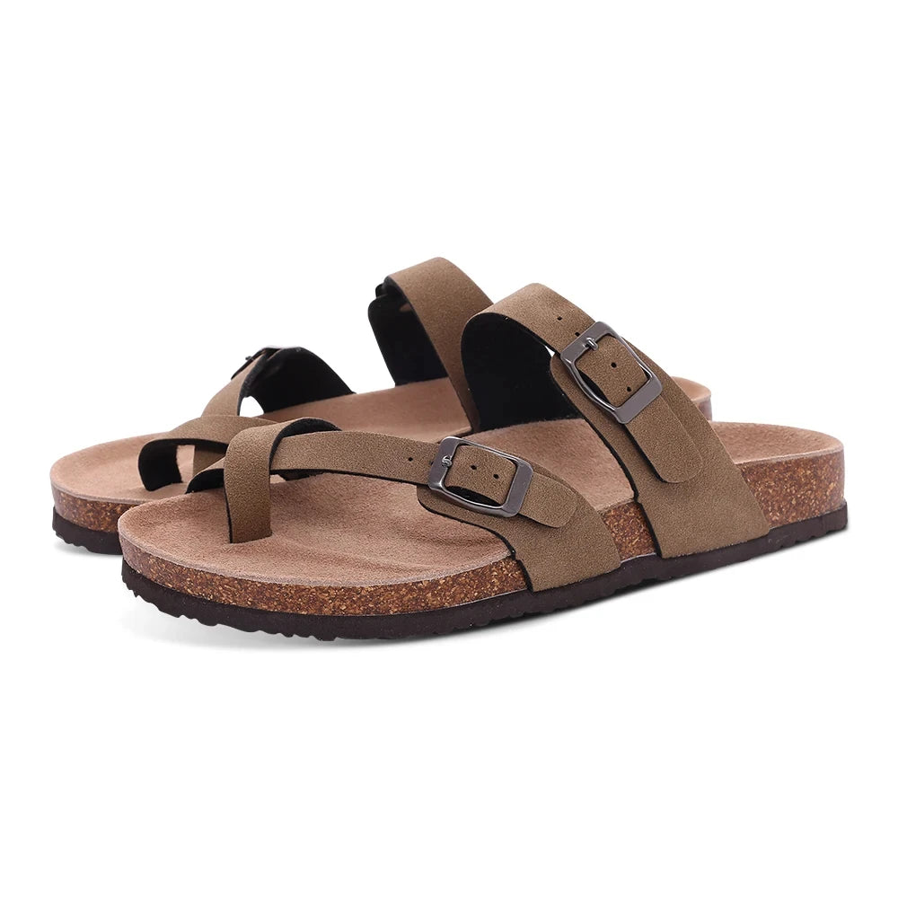 Sandales homme et femme evshine – mules en liège avec soutien de la voûte plantaire, confortables et légères