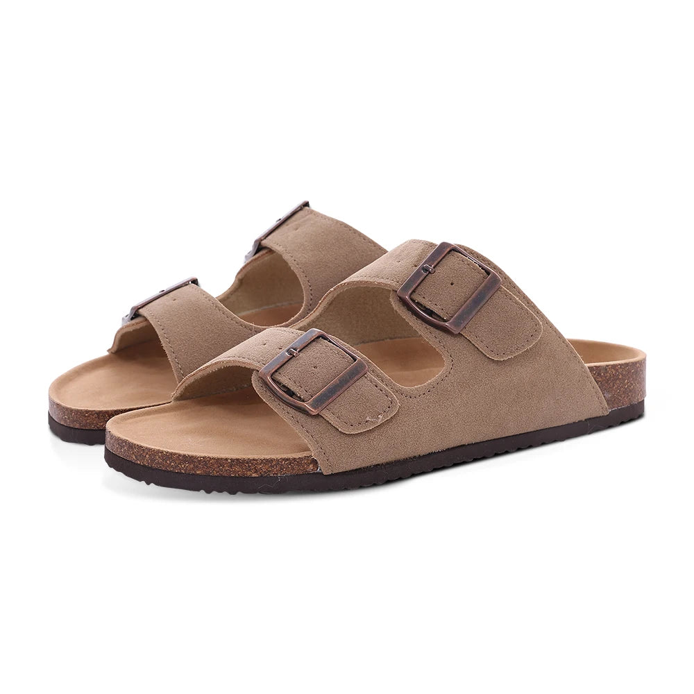 Sandales homme et femme evshine – mules en liège avec soutien de la voûte plantaire, confortables et légères