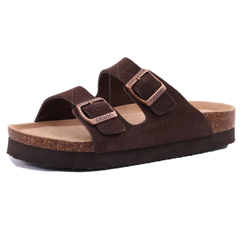 Sandales homme et femme evshine – mules en liège avec soutien de la voûte plantaire, confortables et légères