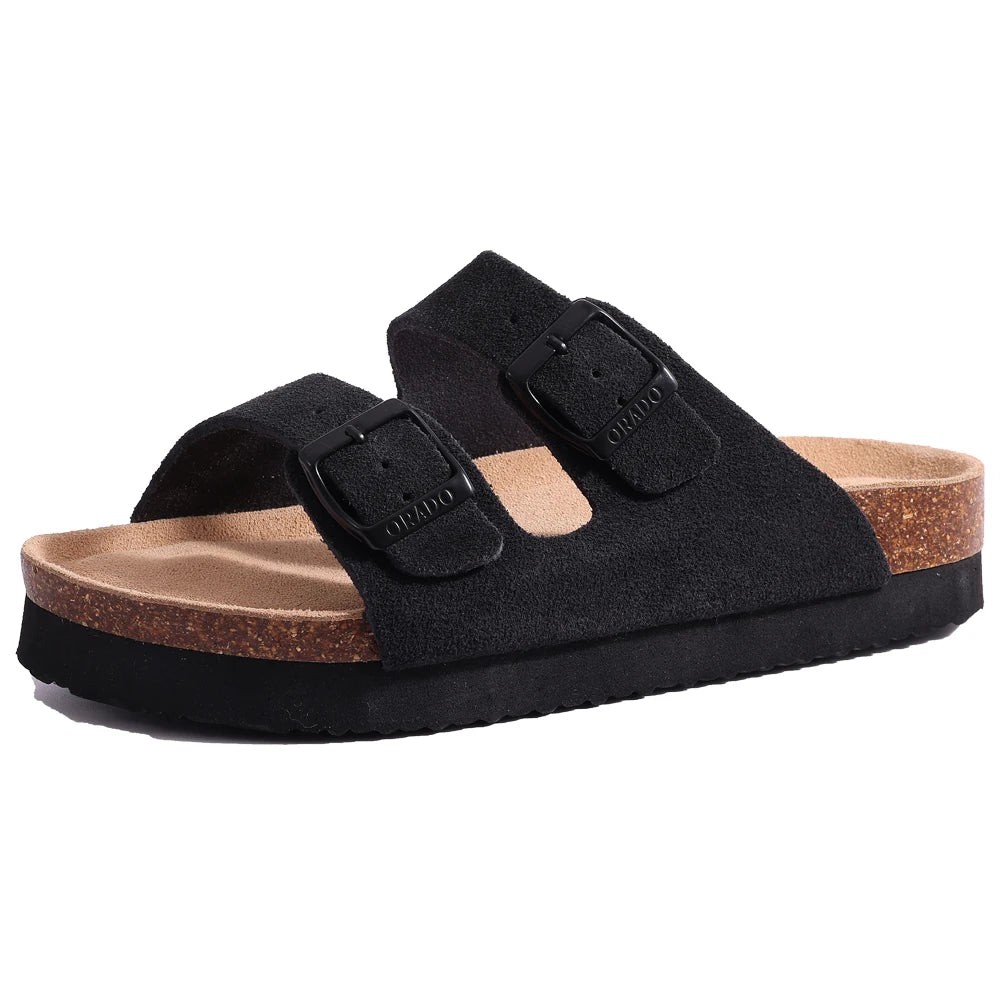 Sandales homme et femme evshine – mules en liège avec soutien de la voûte plantaire, confortables et légères