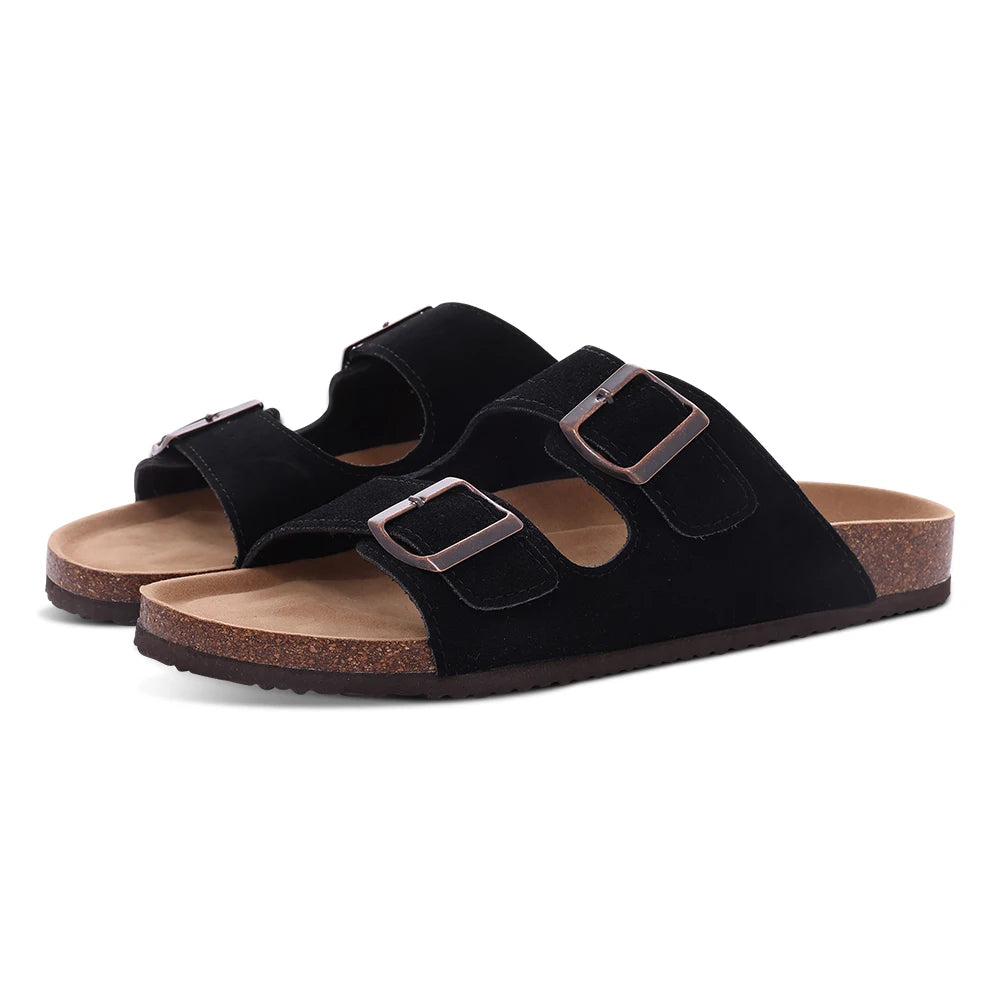 Sandales homme et femme evshine – mules en liège avec soutien de la voûte plantaire, confortables et légères