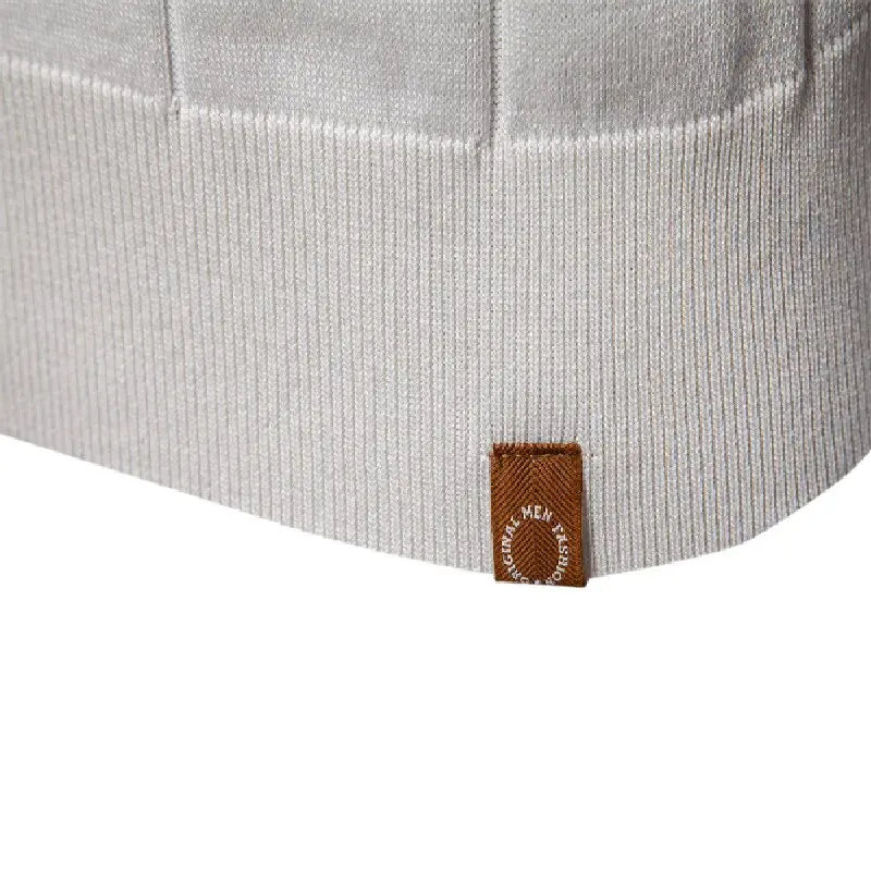 Polo Homme Business – Manches Courtes, Col Avec Demi-Zip, Tricoté, Style Casual