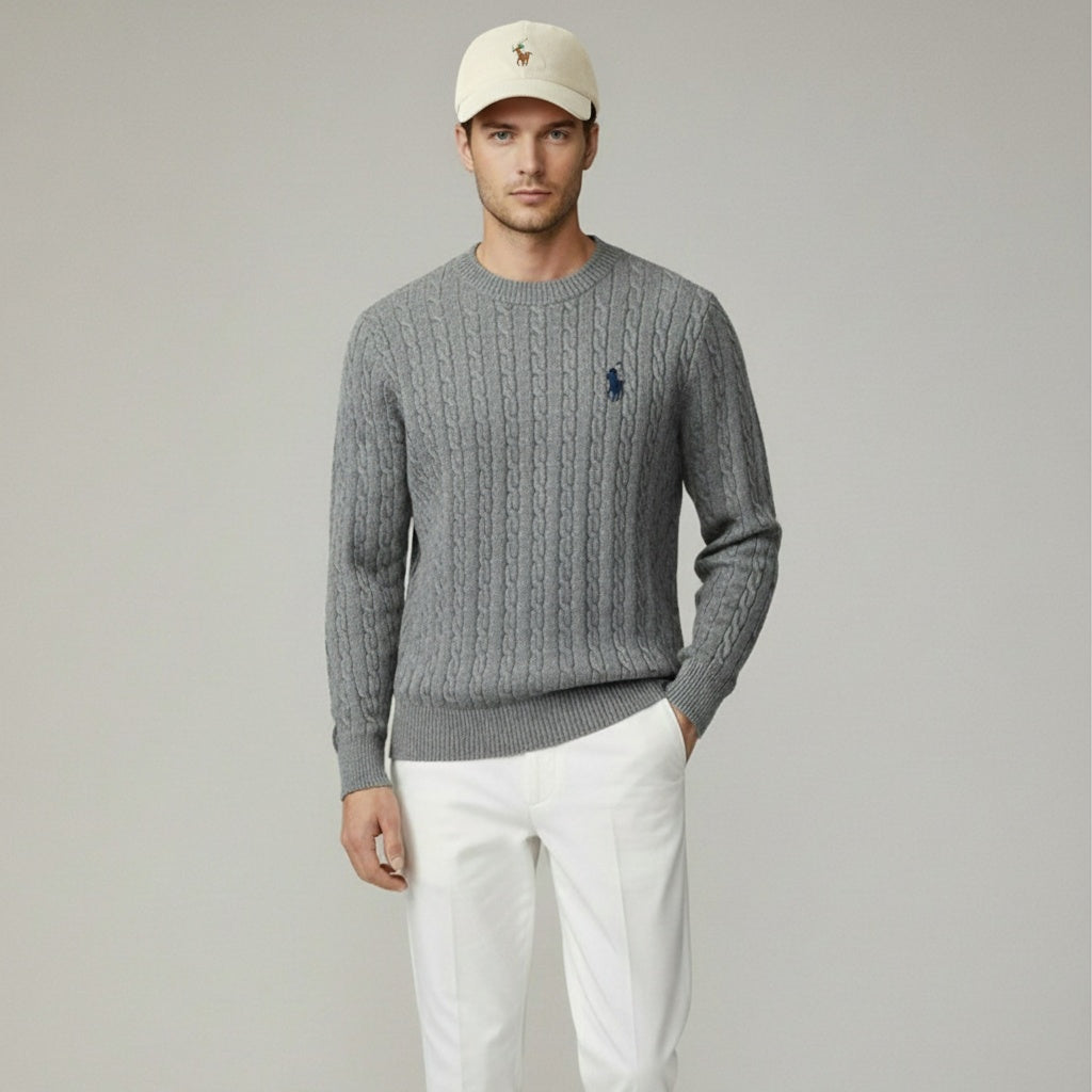 Ralph Luren Pull en Tricot de Luxe + Chapeau Offert & Livraison Gratuite