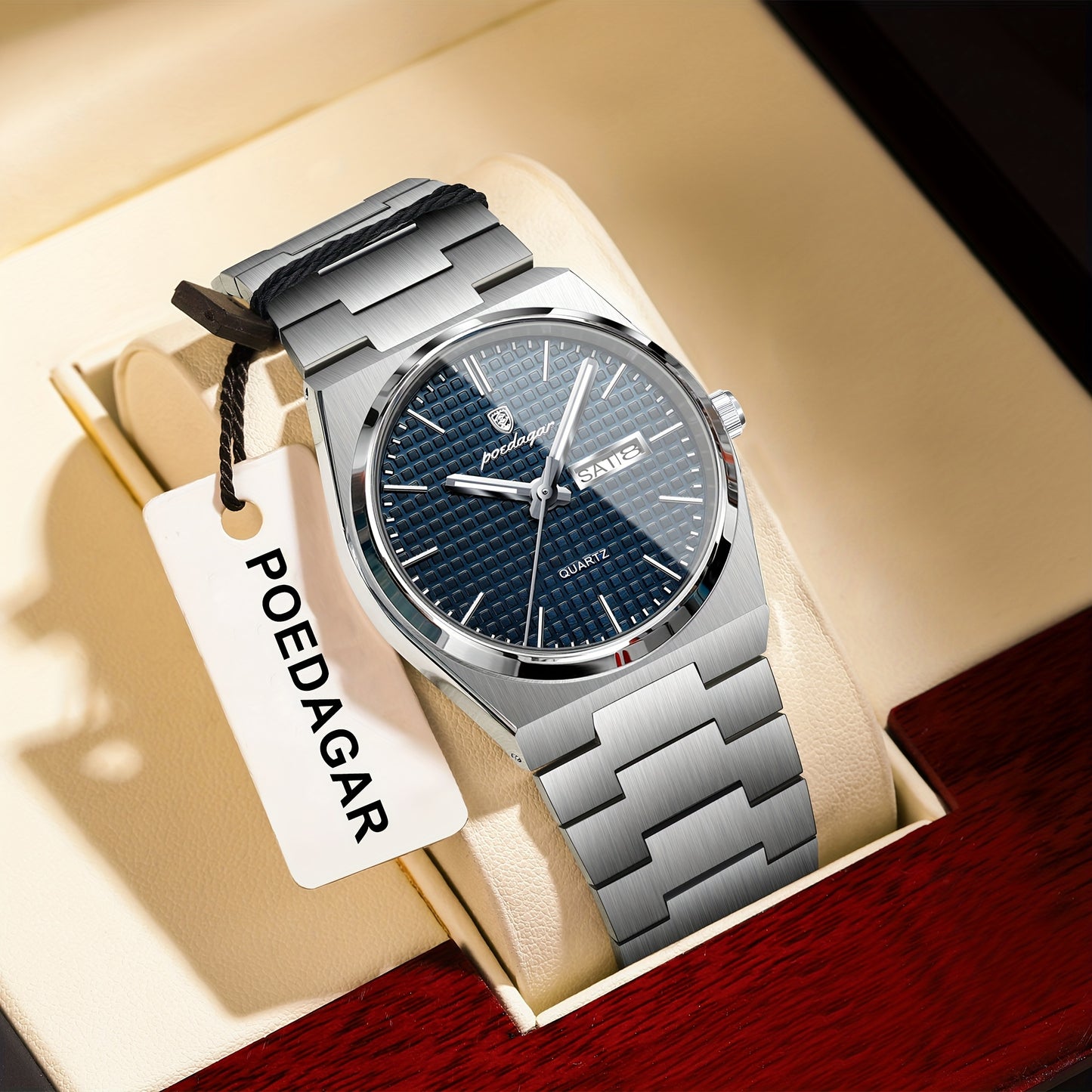 POEDAGAR Montre Quartz Affaires