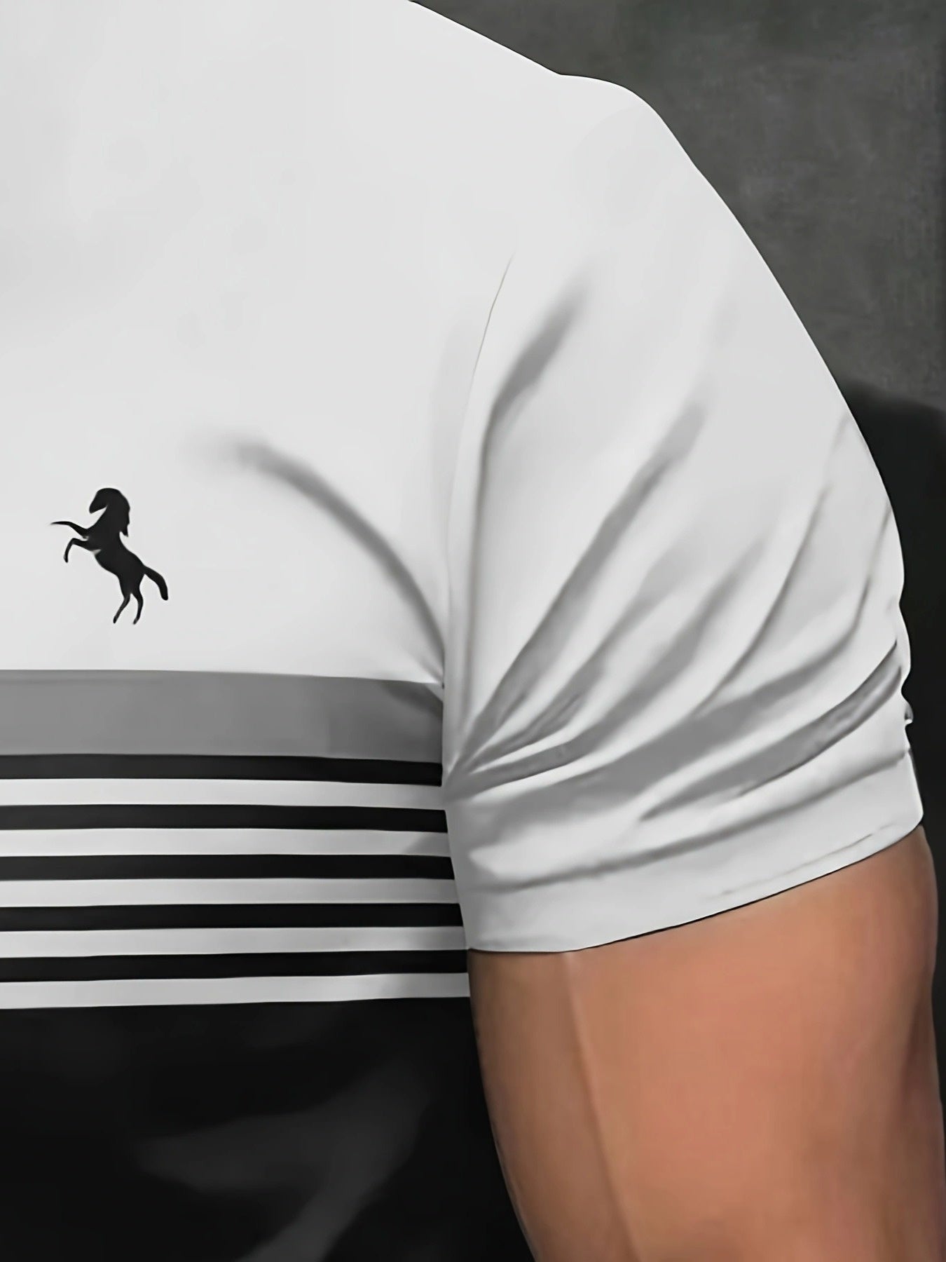 T-Shirt Homme Imprimé – Col Rond, Tissu Extensible Confortable, Idéal Été & Cadeau