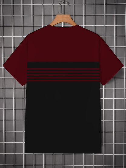 T-Shirt Homme Imprimé – Col Rond, Tissu Extensible Confortable, Idéal Été & Cadeau