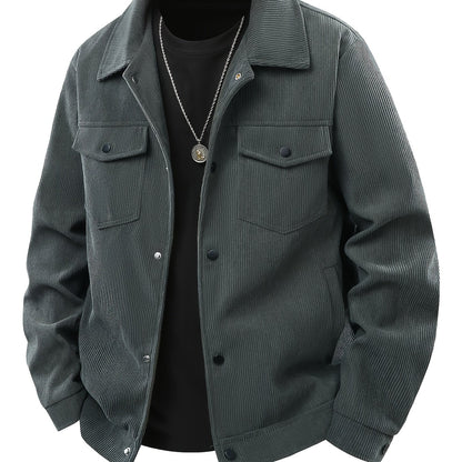 Veste Cargo en Velours Côtelé pour Homme