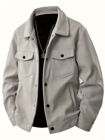 Veste Cargo en Velours Côtelé pour Homme