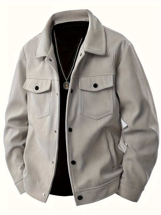 Veste Cargo en Velours Côtelé pour Homme