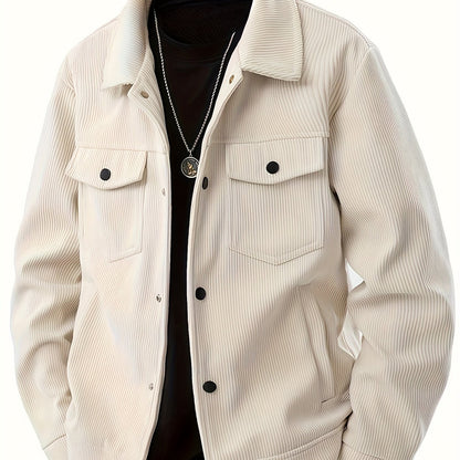 Veste Cargo en Velours Côtelé pour Homme