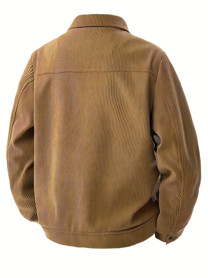 Veste Cargo en Velours Côtelé pour Homme