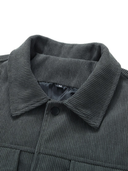 Veste Cargo en Velours Côtelé pour Homme