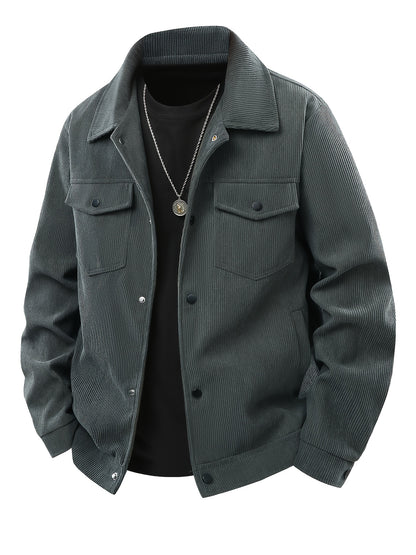 Veste Cargo en Velours Côtelé pour Homme