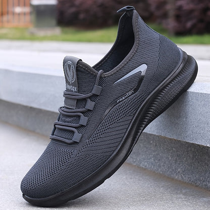 Baskets Homme KOONEXY – Running Légères & Respirantes, Noires/Blanches
