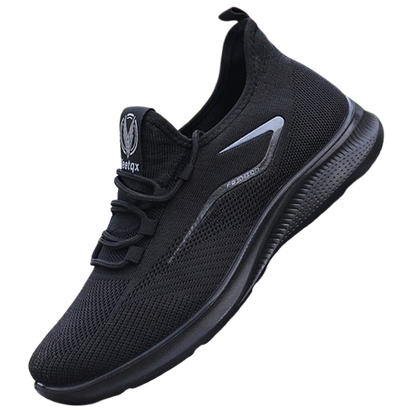 Baskets Homme KOONEXY – Running Légères & Respirantes, Noires/Blanches