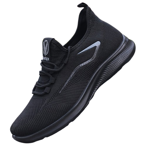 Baskets Homme KOONEXY – Running Légères & Respirantes, Noires/Blanches