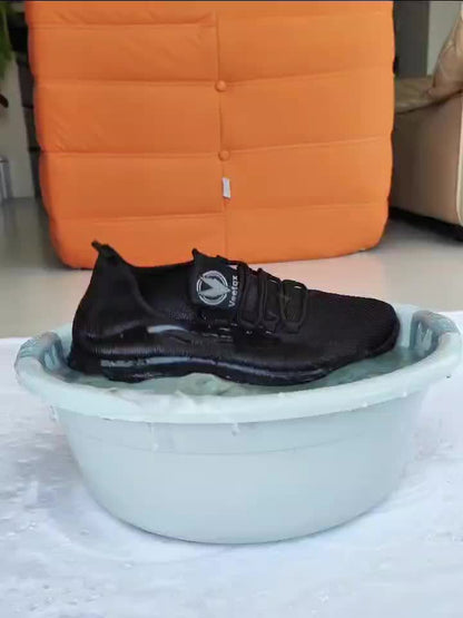 Baskets Homme KOONEXY – Running Légères & Respirantes, Noires/Blanches