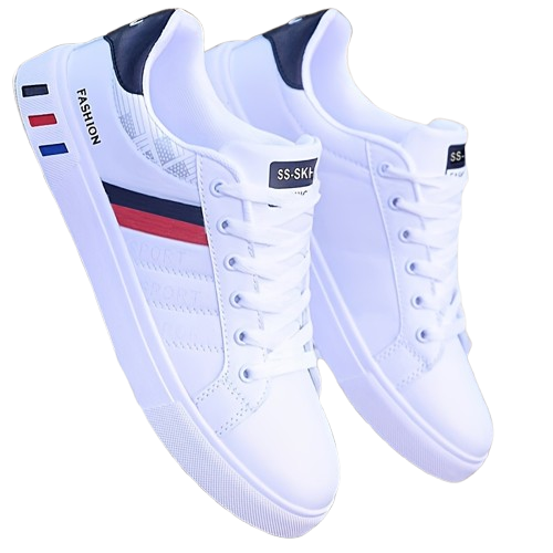 Baskets de Skate Homme KOONEXY – Blanc & Bleu Marine