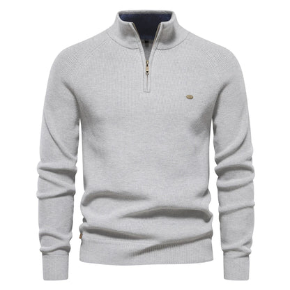 Cardigans Zippés Homme – Coton, Col Montant, Pull Chaud Hiver