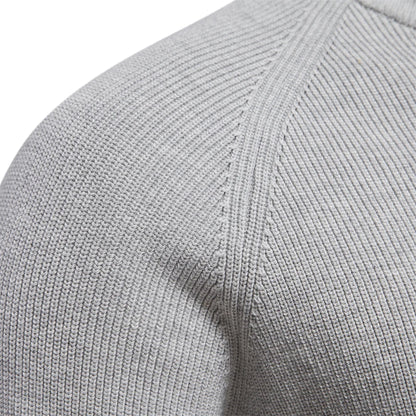 Cardigans Zippés Homme – Coton, Col Montant, Pull Chaud Hiver