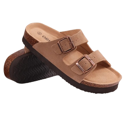 Sandales homme et femme evshine – mules en liège avec soutien de la voûte plantaire, confortables et légères