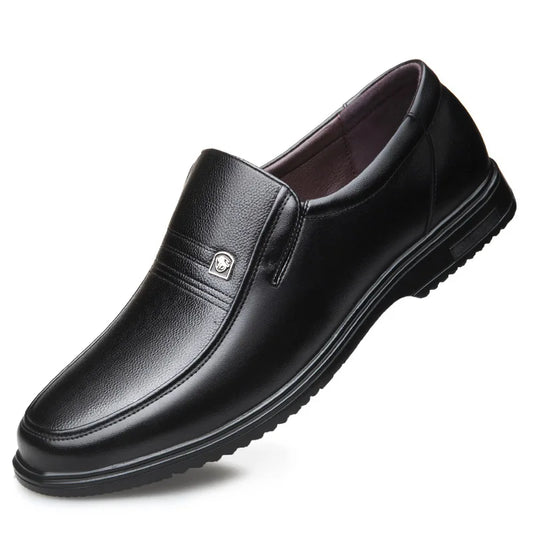 Chaussures habillées homme – mocassins en cuir noirs, respirants et élégants