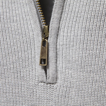 Cardigans Zippés Homme – Coton, Col Montant, Pull Chaud Hiver