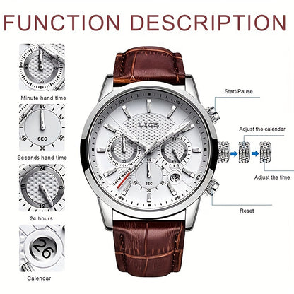 LIGE Montre Quartz Créative