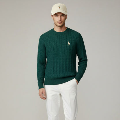 Ralph Luren Pull en Tricot de Luxe + Chapeau Offert & Livraison Gratuite