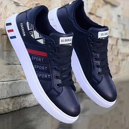 Baskets de Skate Homme KOONEXY – Blanc & Bleu Marine