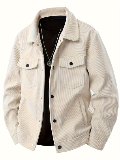 Veste Cargo en Velours Côtelé pour Homme
