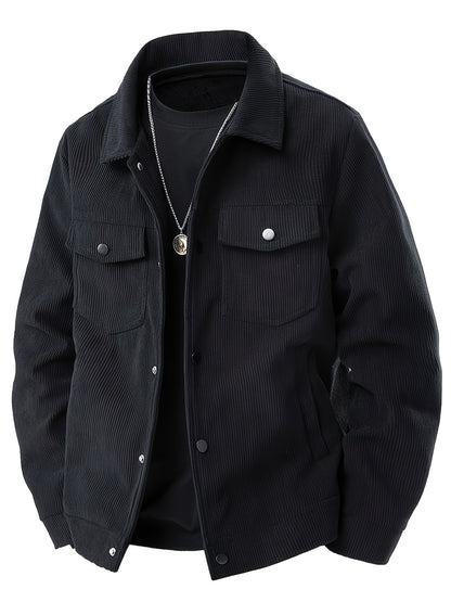 Veste Cargo en Velours Côtelé pour Homme