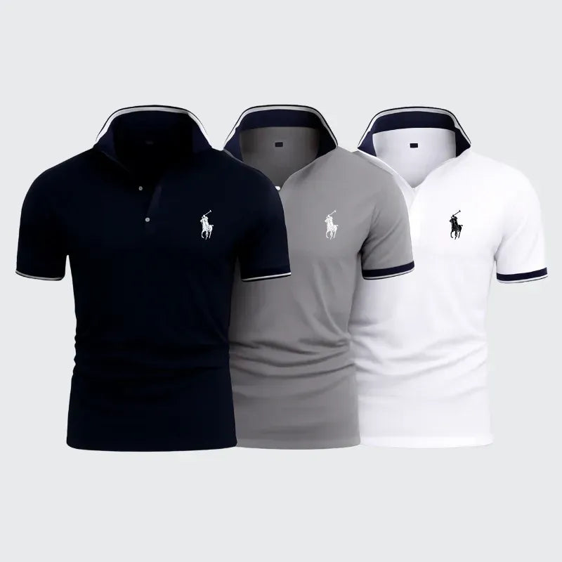 Polo Ralph Essential Trio – 3 Polos Intemporels pour un Style Quotidien [Livraison Gratuite]
