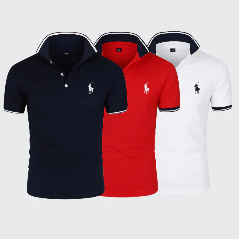 Polo Ralph Essential Trio – 3 Polos Intemporels pour un Style Quotidien [Livraison Gratuite]